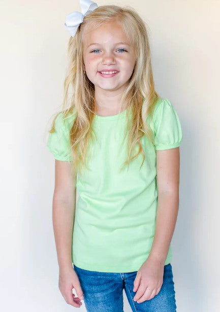 Toddler Girl Ruffle Short Sleeve Tee