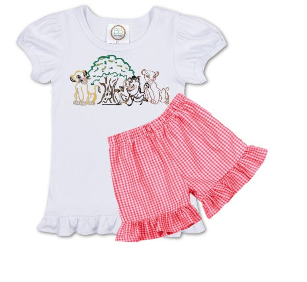 { D I S N E Y } Toddler Ruffle Short Sleeve Tee