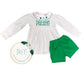 Bitty Dot Girls Short Set - Green