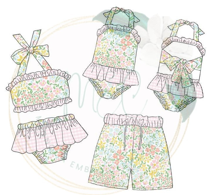 1pc Floral Swimmies