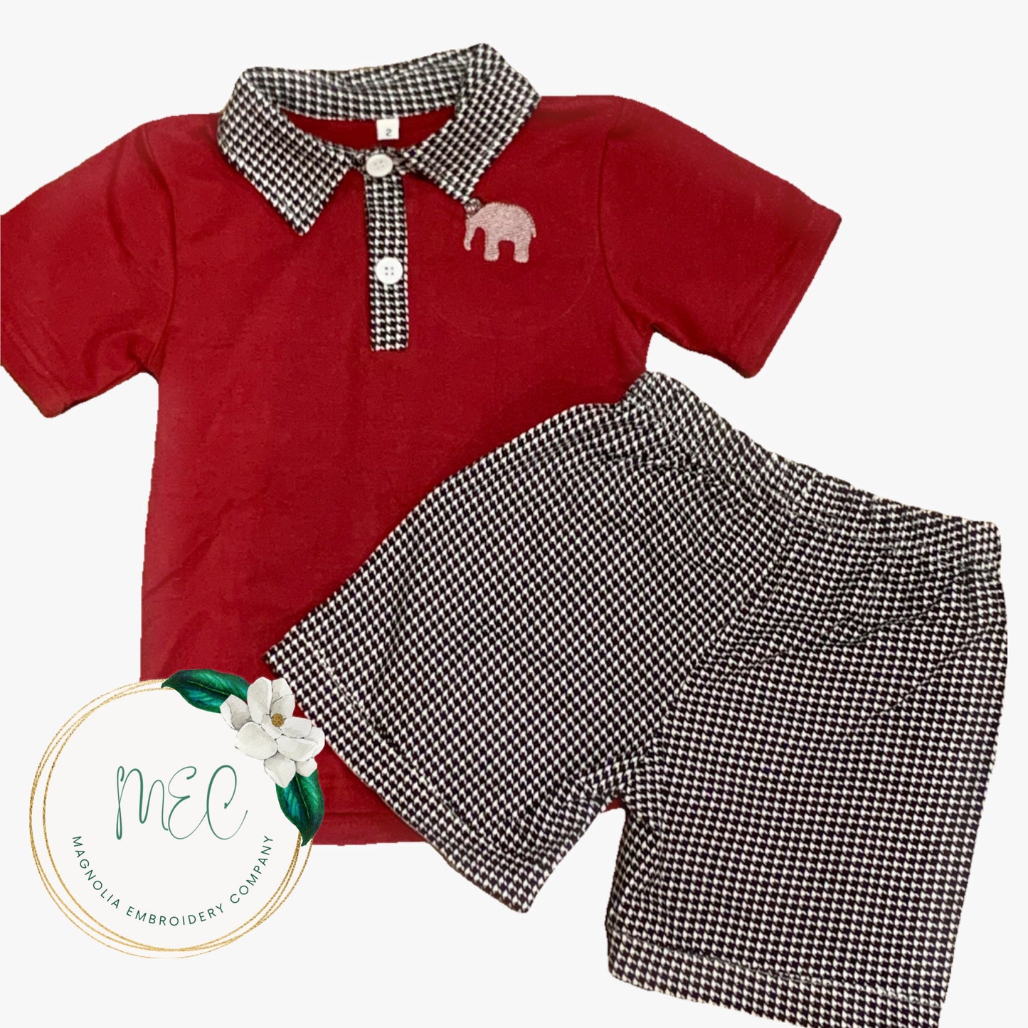 Boys Monogrammed Short Set