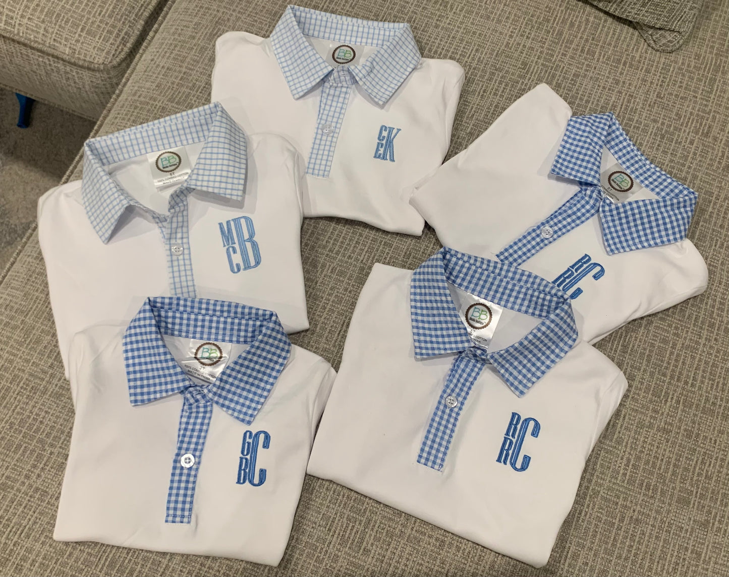 Boys Monogrammed Short Set