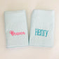 Monogrammed Seersucker Towel