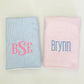 Monogrammed Seersucker Towel