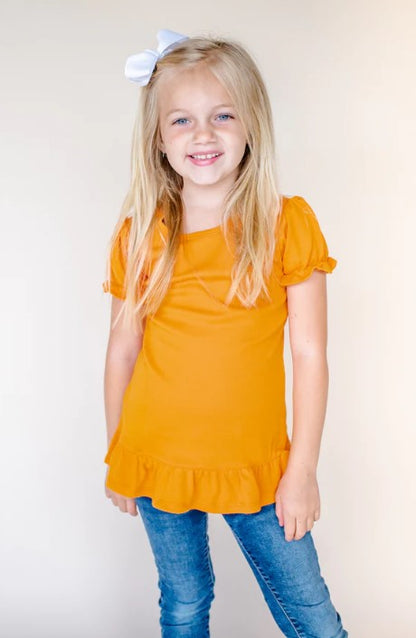 { D I S N E Y } Ruffle Short Sleeve Tee